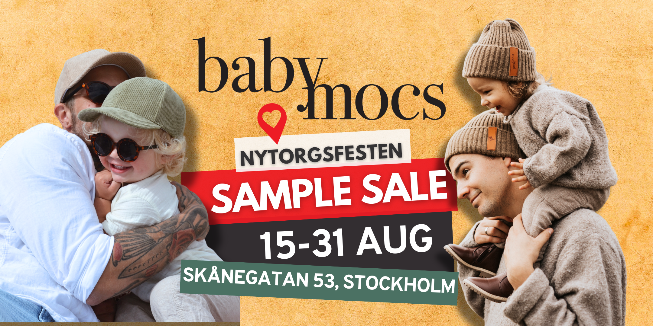 BABYMOCS SAMPLE SALE STOCKHOLM 15-31 AUG