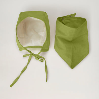 LINEN DROOL BIB- NEW!