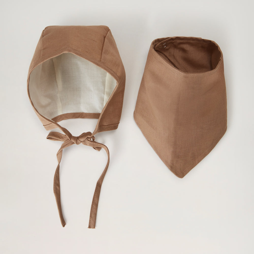 LINEN DROOL BIB- NEW!